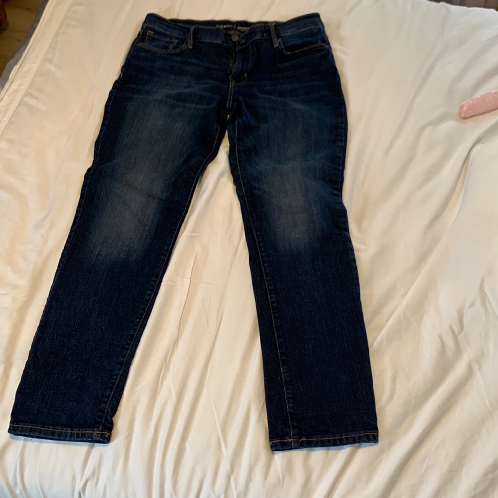 Jeans, blue denim, original mid rise fit by Old Navy size 12.